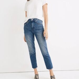 Madewell High-Rise Slim Boyjean in Lavern Wash